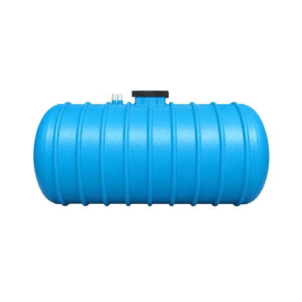 Horizontal fiberglass underground water tank